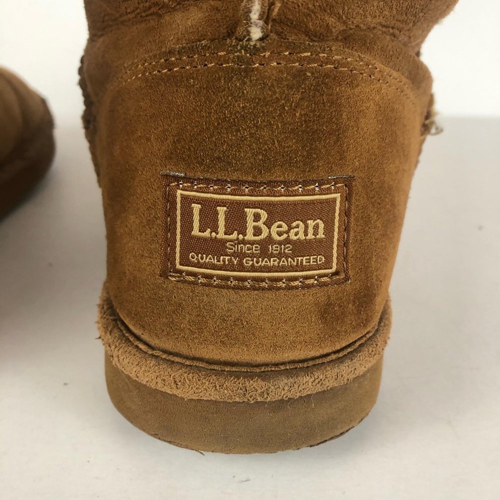 *SOLD* L.L. Bean Shearling Fleece Lined Suede Boots Sz 8 - Picture 7 of 10